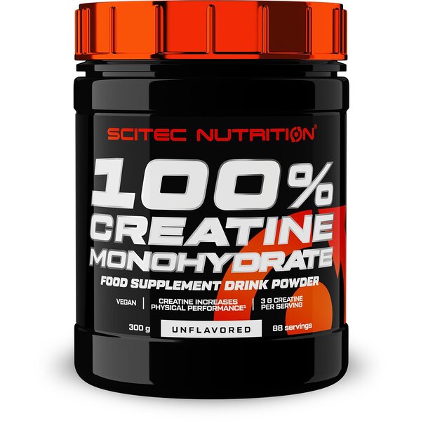 100% Creatine Monohydrate, Unflavored - 300g