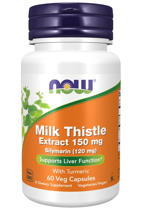 Milk Thistle Extract with Turmeric, 150mg - 60 vcaps