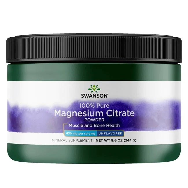 Magnesium Citrate, Powder 630mg - 244g
