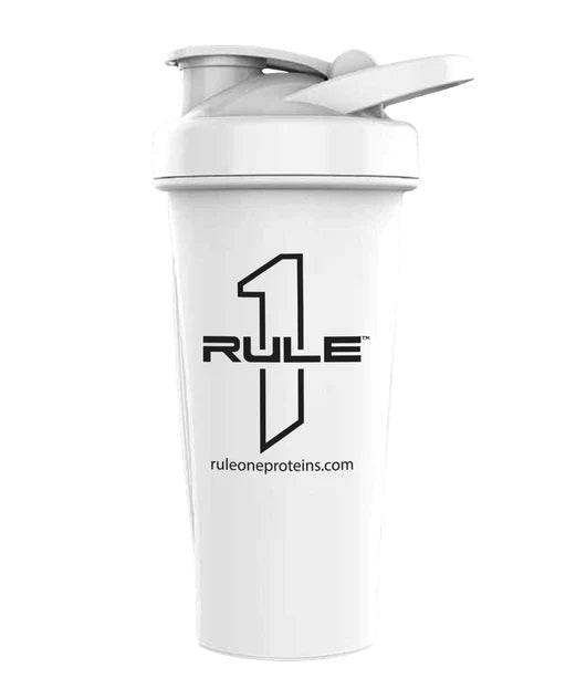 R1 Outlined Logo Shaker Cup, White - 600 ml.