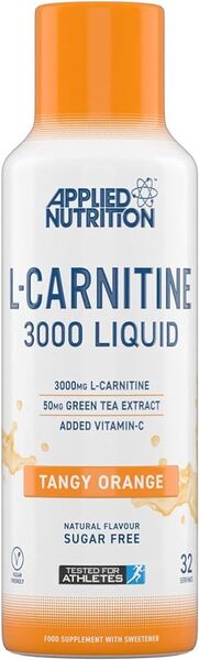 L-Carnitine Liquid 3000, Tangy Orange (EAN 634158743436) - 480 ml.