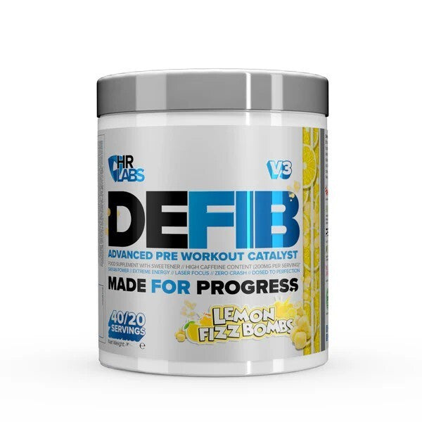 Defib V3 - Advanced Pre Workout Catalyst, Lemon Fizz Bombs - 440g