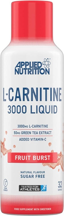 L-Carnitine Liquid 3000, Fruit Burst (EAN 634158743429) - 480 ml.