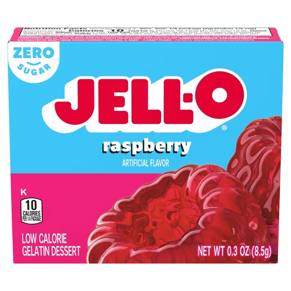 Gelatin Dessert Sugar Free, Raspberry - 8.5g