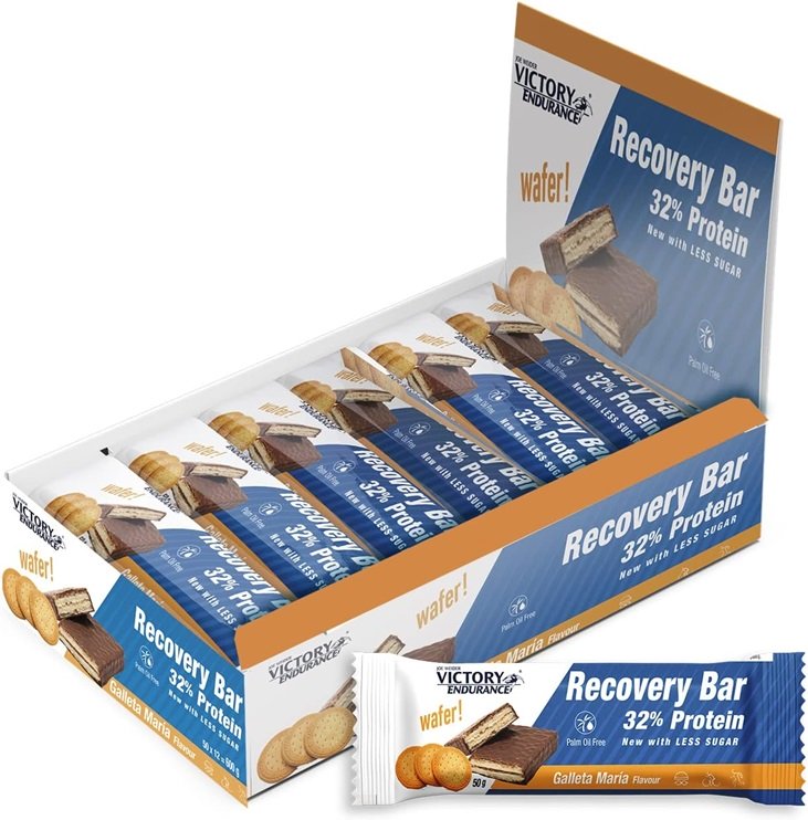 Joe Weider Victory Endurance Recovery Bar, Galleta Maria - 12 x 50g