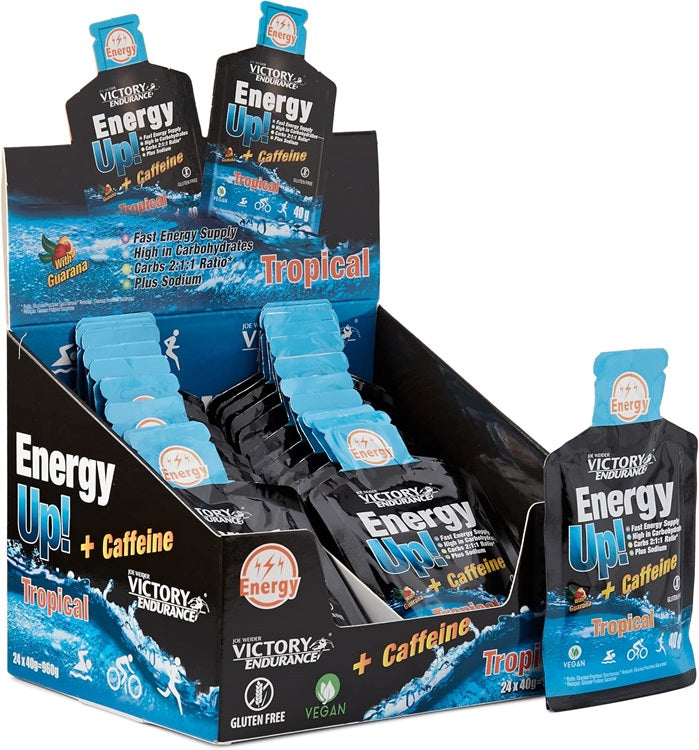 Joe Weider Victory Endurance Energy Up! + Caffeine, Tropical - 24 x 40g