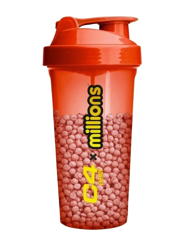 C4 Energy x Millions Strawberry Shaker, Red - 800 ml.