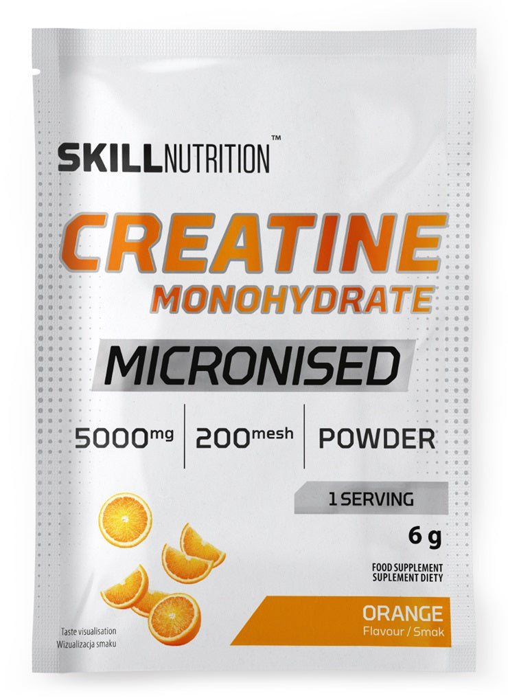 Micronised Creatine Monohydrate, Orange - 6g (1 serving)