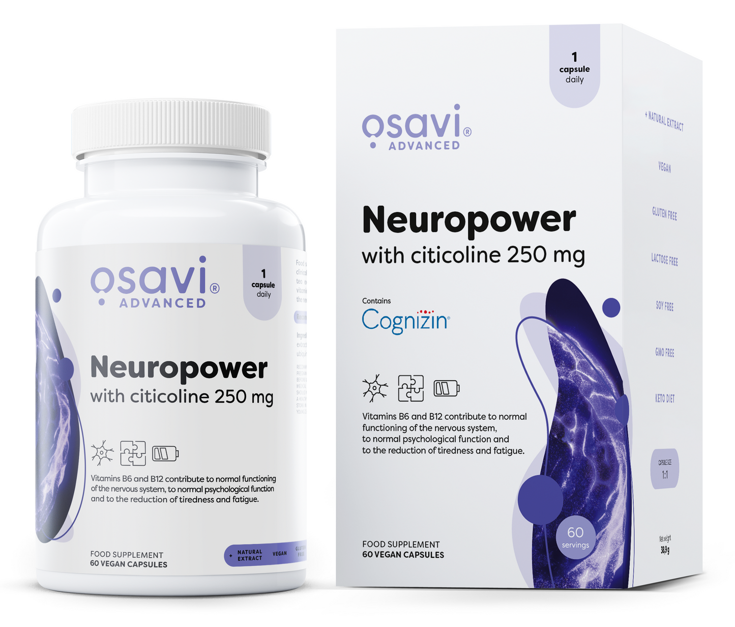 Neuropower with Citicoline, 250mg - 60 vegan caps