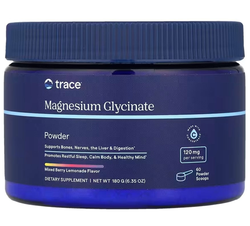 Magnesium Glycinate Powder, Mixed Berry Lemonade - 180g