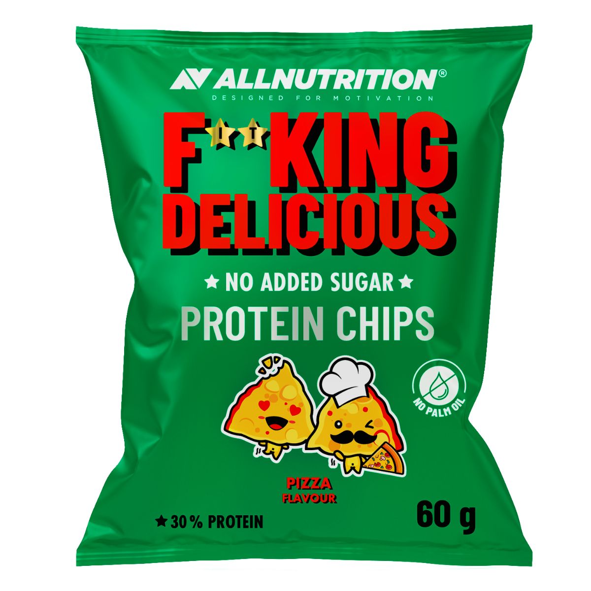 Fitking Delicious Protein Chips, Pizza - 60g