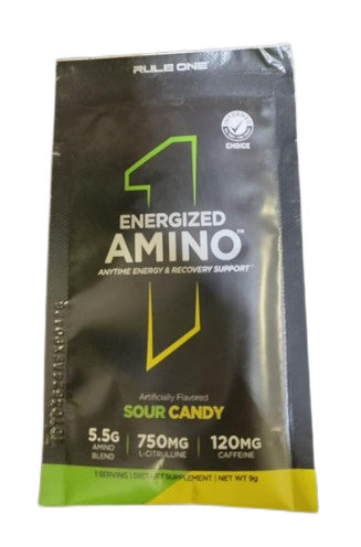 Energized Amino, Sour Candy - 9g (1 serving)