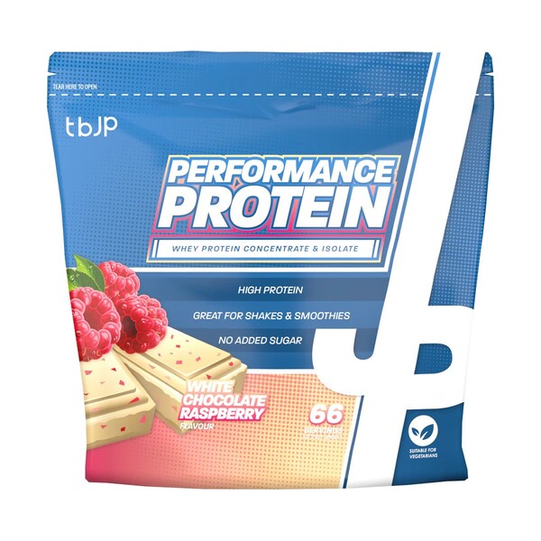 Performance Protein, White Chocolate Raspberry - 2000g