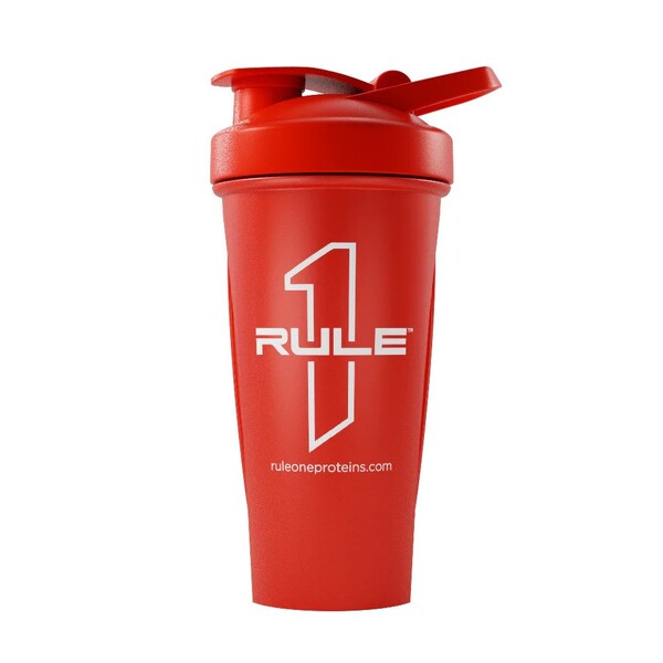 R1 Outlined Logo Shaker Cup, Red - 600 ml.