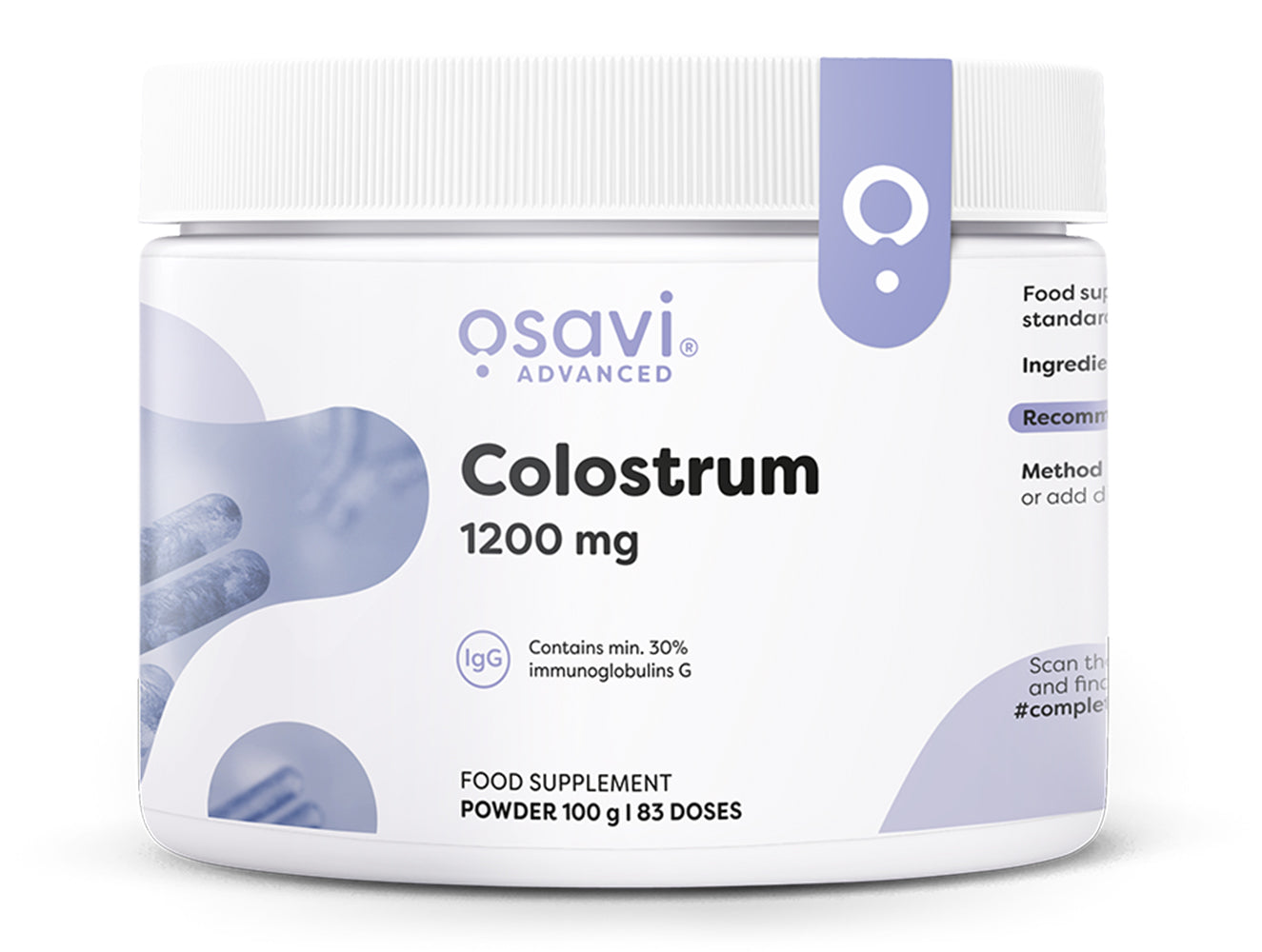 Colostrum Powder, 1200mg - 100g