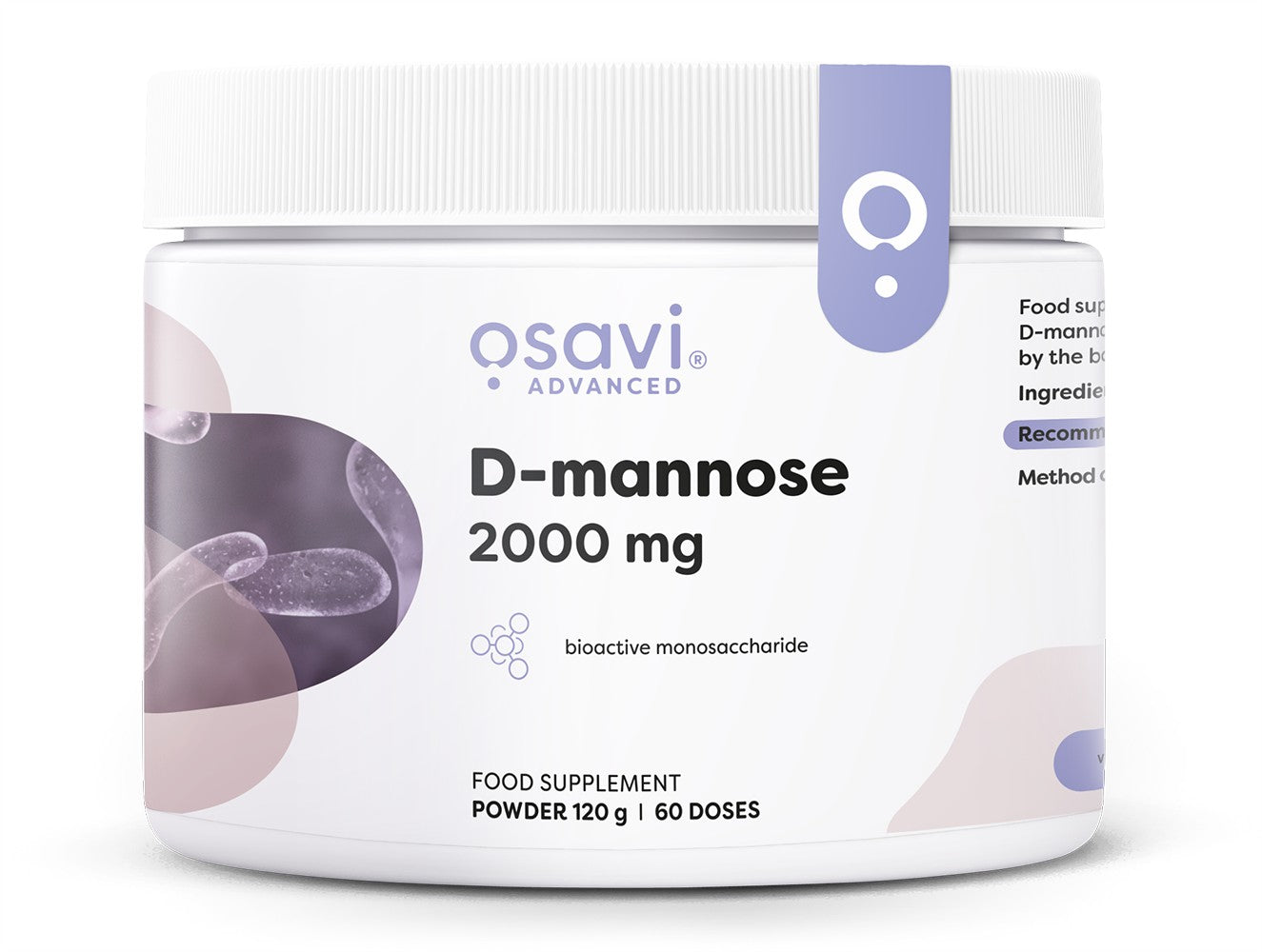 D-mannose Powder, 2000mg - 120g
