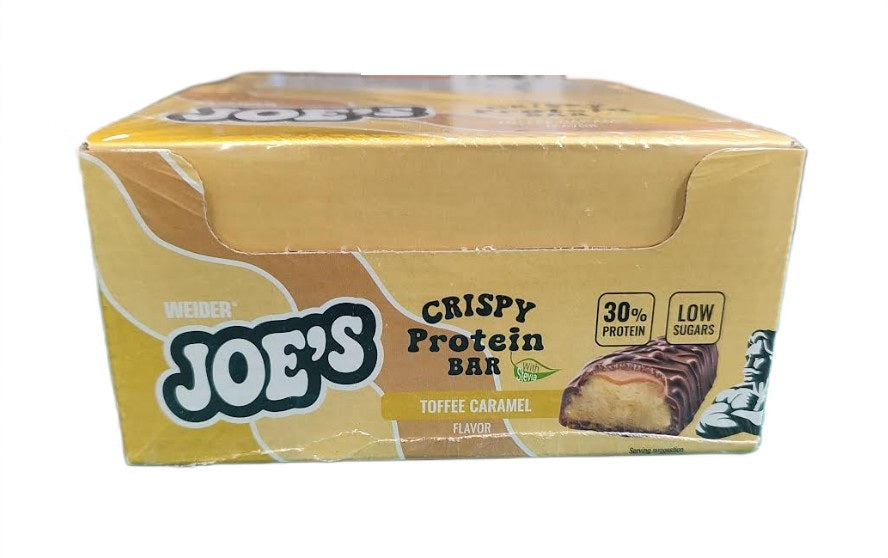 Joe's Crispy Protein Bar, Toffee Caramel - 12 x 50g