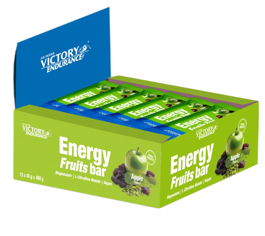 Joe Weider Victory Endurance Energy Fruits Bar, Apple - 12 x 40g
