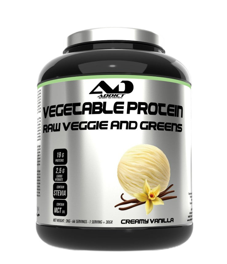 Vegetable Protein Raw Veggie and Greens, Creamy Vanilla - 2000g
