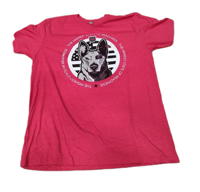 Redcon1 The Highest State Of Readiness K9 T-Shirt, Red - X-Large