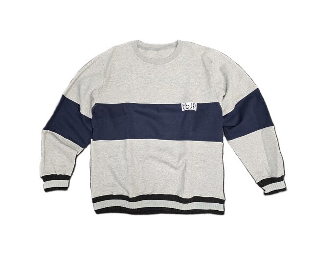 TBJP Sweatshirt, Grey Navy Blue - Large
