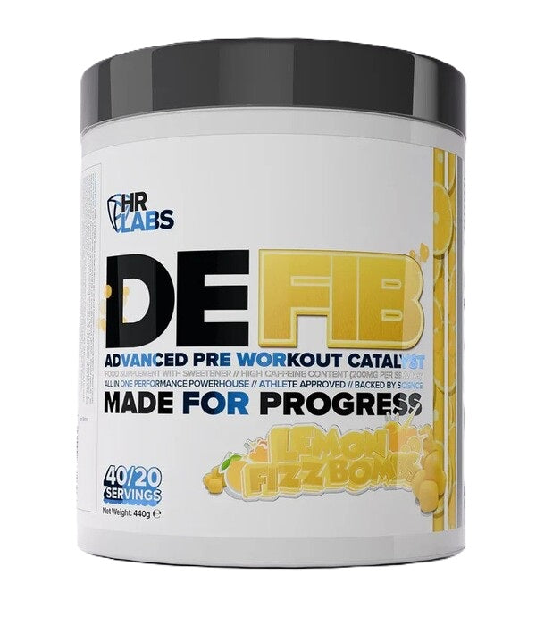 Defib Advanced Pre Workout Catalyst, Lemon Fizz Bombs - 440g