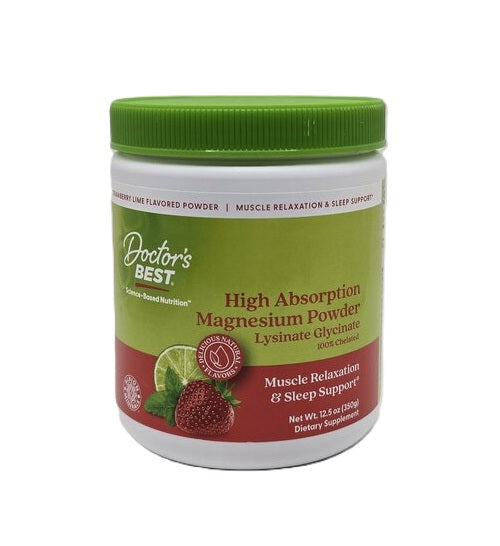 High Absorption Magnesium Powder, Strawberry Lime - 350g
