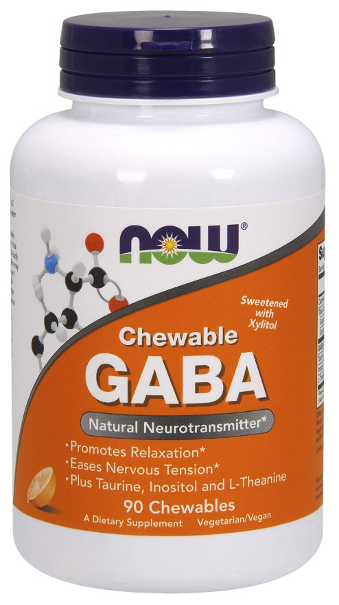 GABA Chewable with Taurine, Inositol and L-Theanine - 90 chewables