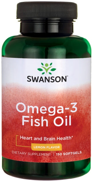 Omega-3 Fish Oil, Lemon - 150 softgels