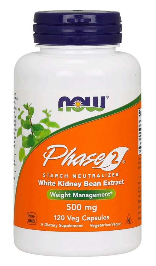 Phase 2 - White Kidney Bean Extract, 500mg - 120 vcaps
