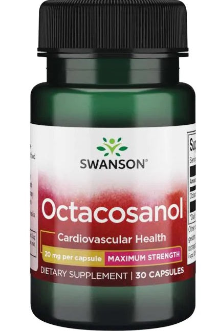 Octacosanol, Maximum-Strength 20mg - 30 caps
