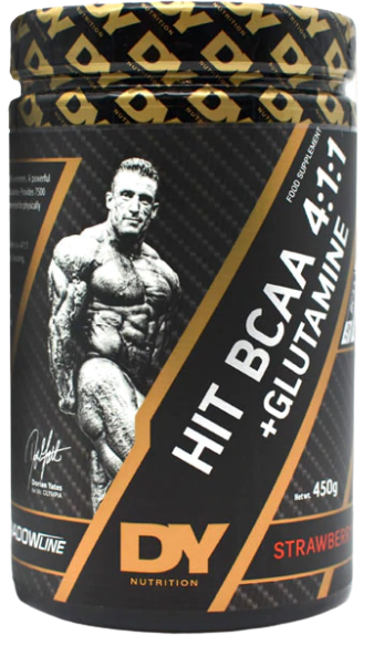 HIT BCAA 4:1:1 + Glutamine, Strawberry - 450g