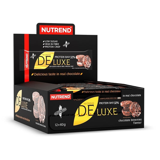 Deluxe Protein Bar, Chocolate Brownies - 12 x 60g