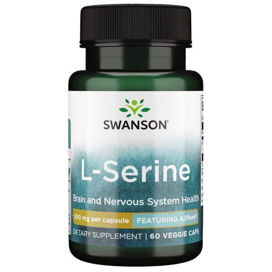 L-Serine, 500mg - 60 vcaps