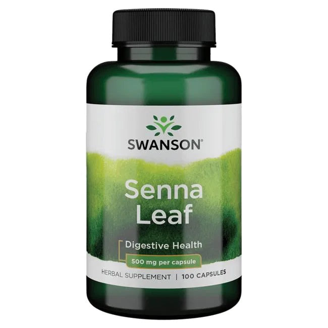 Senna Leaf, 500mg - 100 caps
