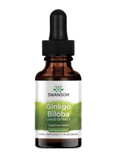Ginkgo Biloba Liquid Extract, 250mg - 29 ml.