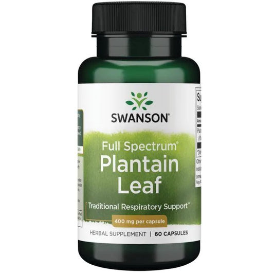 Full Spectrum Plantain Leaf, 400mg - 60 caps
