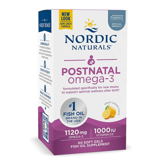 Postnatal Omega-3, 1120mg Lemon - 60 softgels