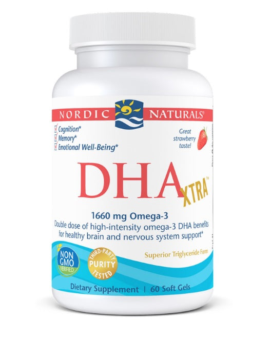 DHA Xtra, 1660mg Strawberry (EAN 768990017452) - 60 softgels