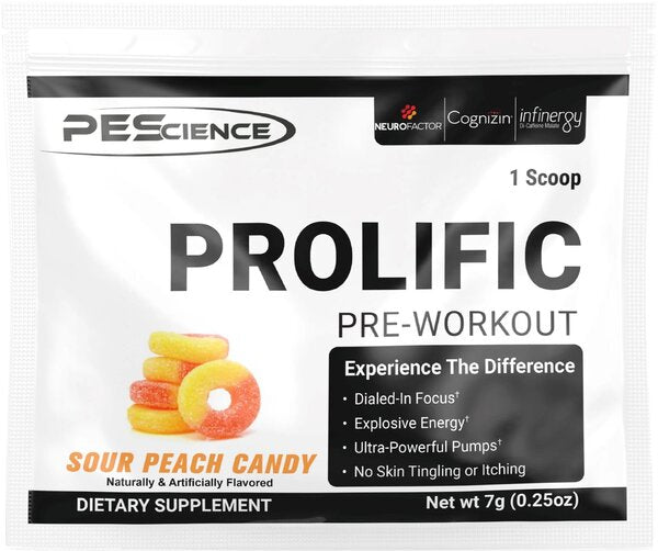 Prolific, Sour Peach Candy - 7g (1 serving)