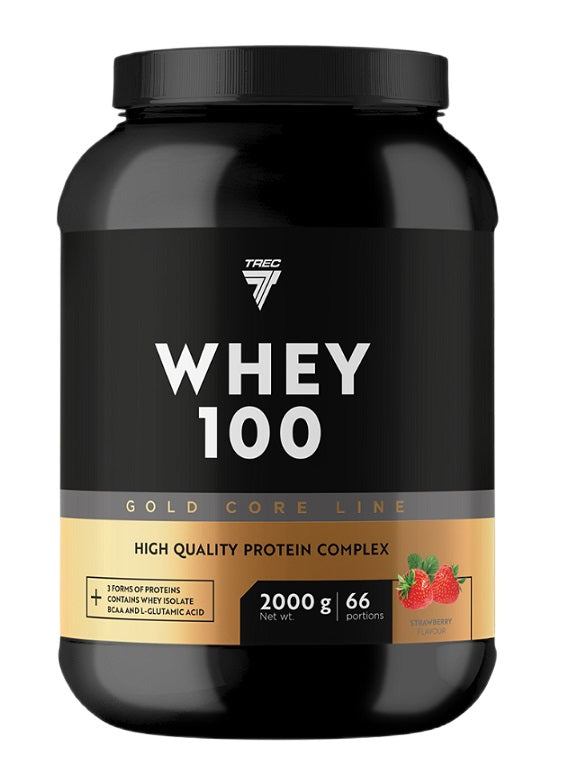 Gold Core Whey 100, Strawberry - 2000g