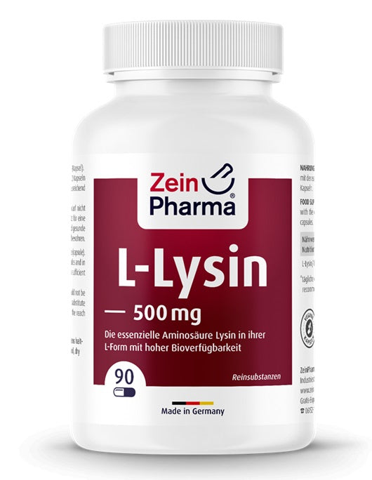 L-Lysine, 500mg - 90 vcaps