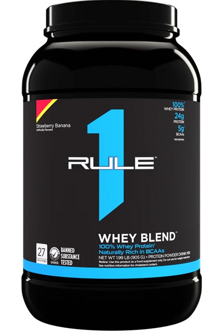 R1 Whey Blend, Strawberry Banana - 905g