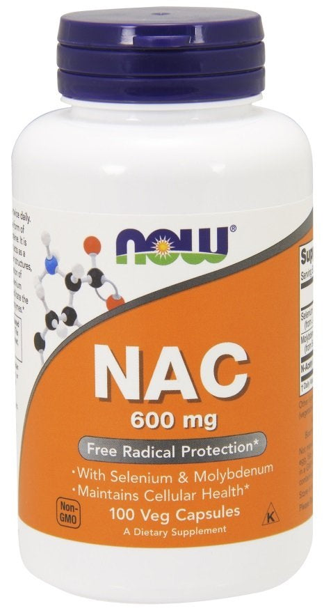 NAC with Selenium & Molybdenum, 600mg - 100 vcaps