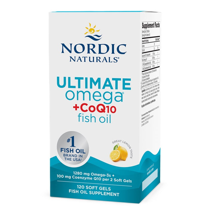 Ultimate Omega + CoQ10, 1280mg Lemon (EAN 768990891229) - 120 softgels