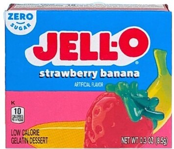 Gelatin Dessert Sugar Free, Strawberry-Banana - 8.5g