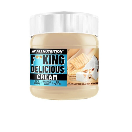 Fitking Delicious Cream, Coconut Nougat with Wafers - 200g