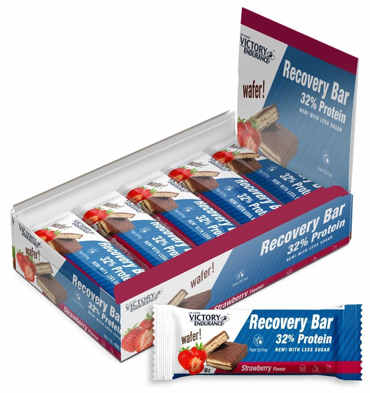 Joe Weider Victory Endurance Recovery Bar, Strawberry - 12 x 50g