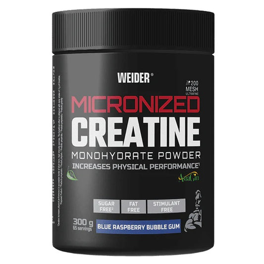 Micronized Creatine, Blue Raspberry Bubble Gum - 300g
