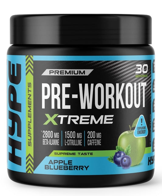 Pre-Workout Xtreme, Apple Blueberry - 300g